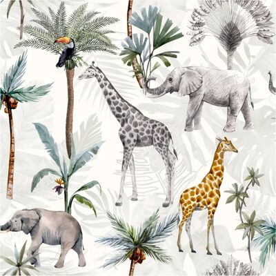 Arthouse Serengeti Animals Multicoloured Wallpaper - Wallpaper Arthouse Serengeti Animals Multicoloured Wallpaper - Wallpaper