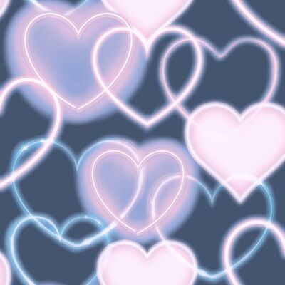 Arthouse Neon Heart Navy Pink Wallpaper - Wallpaper Arthouse Neon Heart Navy Pink Wallpaper - Wallpaper