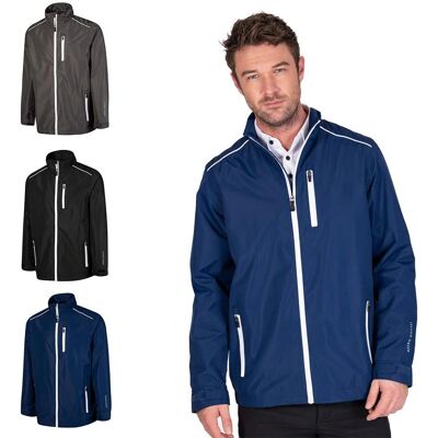 Island Green - Giacca da golf impermeabile con zip - Navy Island Green - Giacca da golf impermeabile con zip - Navy