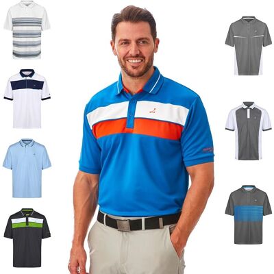 Under Par Heren Contrast Golf Polo UPTS1892 - Golf Polo Shirt Under Par Heren Contrast Golf Polo UPTS1892 - Golf Polo Shirt