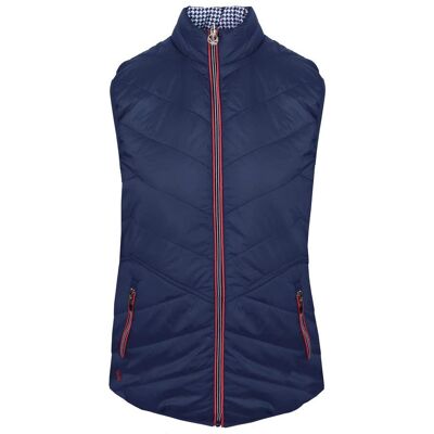 Island Green Golf - Gilet Réversible Ultra Léger pour Femmes - Bleu - Taille 10 Island Green Golf - Gilet Réversible Ultra Léger pour Femmes - Bleu - Taille 10