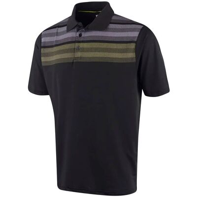 Island Green Black Model Matrix Print Golf Polo Shirt - Golf Polo Island Green Black Model Matrix Print Golf Polo Shirt - Golf Polo