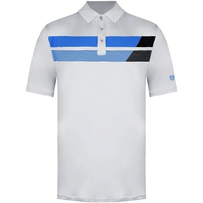 Island Green Grijs gemêleerde asymmetrische golfpoloshirt - Golf Island Green Grijs gemêleerde asymmetrische golfpoloshirt - Golf