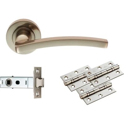 Carlisle UDP009SN - Satin Nickel - 76mm Tubular Latch - 5 pack - Door handles Carlisle UDP009SN - Satin Nickel - 76mm Tubular Latch - 5 pack - Door handles