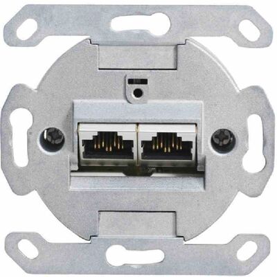 Leviton 18879N1 Netzwerkdose - Abschirmung, 2 Anschlüsse, Kat.6 Leviton 18879N1 Netzwerkdose - Abschirmung, 2 Anschlüsse, Kat.6