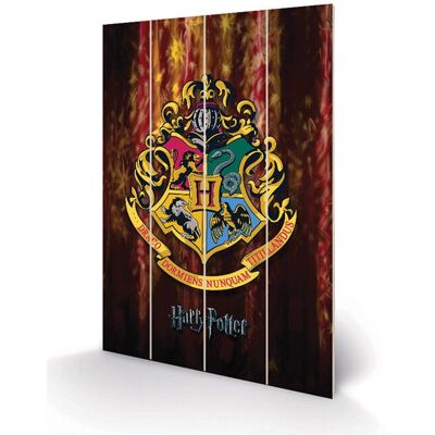 Pyramid International Harry Potter Herb Hogwartsa Druk na drewnie - 40x59cm Pyramid International Harry Potter Herb Hogwartsa Druk na drewnie - 40x59cm