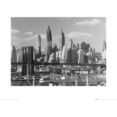 Pyramid - Time Life Lower Manhattan Skyline 1948 - Kunstafdruk Pyramid - Time Life Lower Manhattan Skyline 1948 - Kunstafdruk