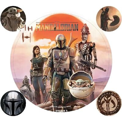 Star Wars: The Mandalorian Vinylaufkleber - Offiziell Lizenzprodukt Star Wars: The Mandalorian Vinylaufkleber - Offiziell Lizenzprodukt