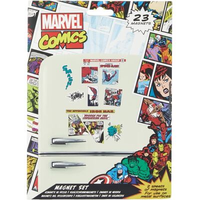 Πακέτο μαγνητών ηρώων retro Marvel Comics - MS65080 Πακέτο μαγνητών ηρώων retro Marvel Comics - MS65080