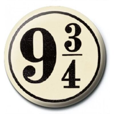 Insigne de Neuf et Trois Quarts de Harry Potter - Badge Insigne de Neuf et Trois Quarts de Harry Potter - Badge