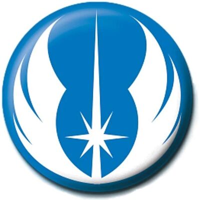 Pyramid Jedi Badge - Star Wars Badge - 2.5 Cm Blue Pyramid Jedi Badge - Star Wars Badge - 2.5 Cm Blue