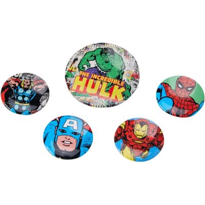 Pyramid Marvel: Retro Hulk Badge Pack - Pin Badge Pack Pyramid Marvel: Retro Hulk Badge Pack - Pin Badge Pack