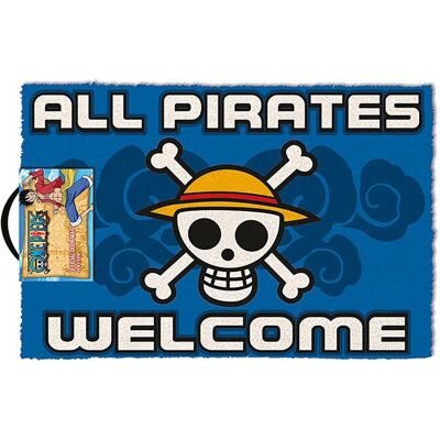 Tapis de Bienvenue Pirate - Fibres de coco - 40x60cm - Publicité Tapis de Bienvenue Pirate - Fibres de coco - 40x60cm - Publicité