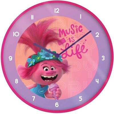 Reloj de Pared Trolls World Tour - La Música es Vida - Reloj de Pared Reloj de Pared Trolls World Tour - La Música es Vida - Reloj de Pared