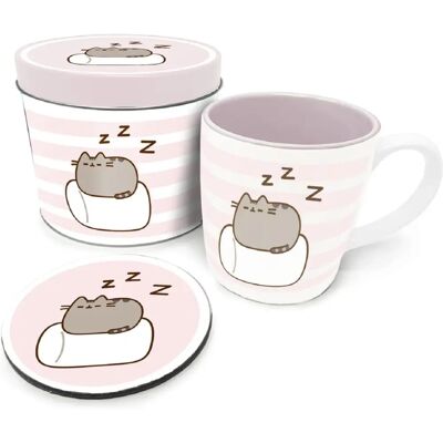 Pyramid International Pusheen Marshmallow Mug- och Underläggsset Pyramid International Pusheen Marshmallow Mug- och Underläggsset
