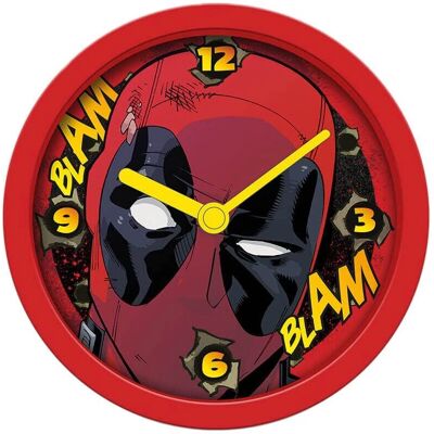 Marvel Deadpool Roter Schreibtischuhr - Kompakt 12cm - Lustiges Geschenk Marvel Deadpool Roter Schreibtischuhr - Kompakt 12cm - Lustiges Geschenk