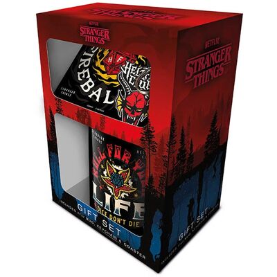 Ensemble Cadeau Stranger Things Hellfire de Pyramid International - Publicité Ensemble Cadeau Stranger Things Hellfire de Pyramid International - Publicité