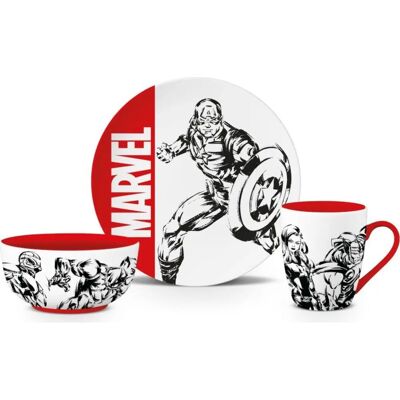 Marvel étkészlet - Bögre, tányér, tál - Limitált széria Marvel étkészlet - Bögre, tányér, tál - Limitált széria