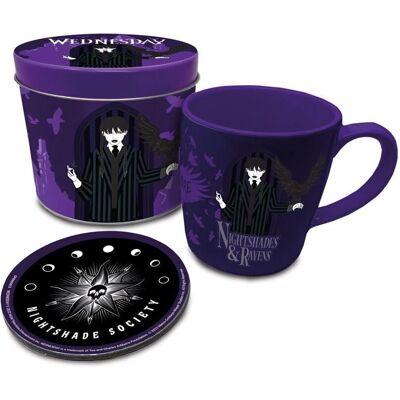 Ensemble tasse et sous-verre Pyramid International mercredi - Nightshades & Ravens Ensemble tasse et sous-verre Pyramid International mercredi - Nightshades & Ravens