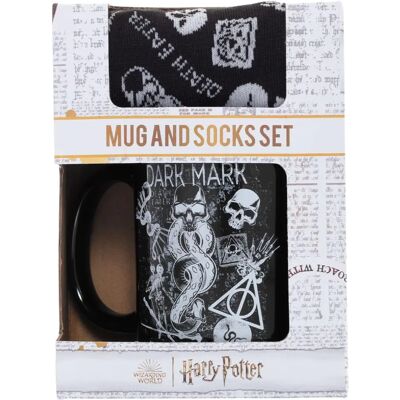 Harry Potter Bögés és Zokniszett Sötét Művészet - Bögre 315ml & Zoknik 41-45 Harry Potter Bögés és Zokniszett Sötét Művészet - Bögre 315ml & Zoknik 41-45