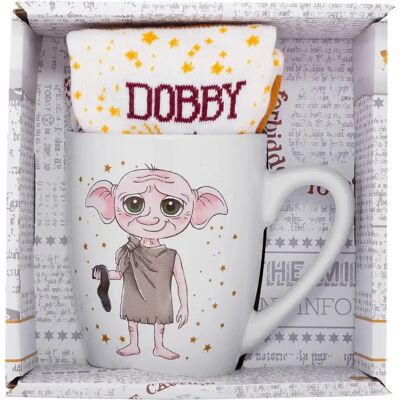 Harry Potter Dobby Mug & Socks Set - 315ml Cup & 36-41 Socks - Official Harry Potter Dobby Mug & Socks Set - 315ml Cup & 36-41 Socks - Official