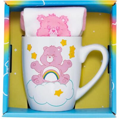 LES BISOUNOURS Cheer Bear Mug & Chaussettes - 315ml & Taille 36-41 - Publicité LES BISOUNOURS Cheer Bear Mug & Chaussettes - 315ml & Taille 36-41 - Publicité