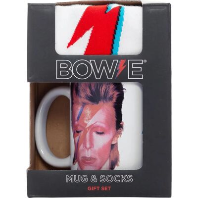 David Bowie Mug und Socken-Set - Aladdin Sane - 315ml Becher, Socken 41-45 - Pyramid David Bowie Mug und Socken-Set - Aladdin Sane - 315ml Becher, Socken 41-45 - Pyramid