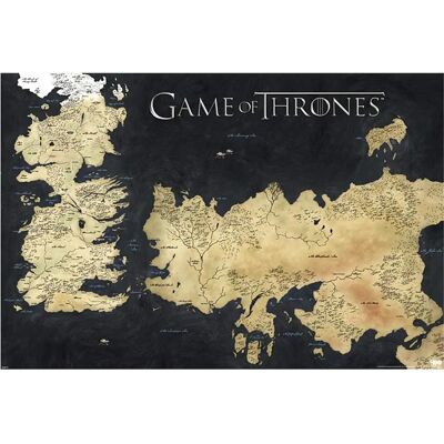 Game of Thrones Poster - Westeros Karte 61x91,5 cm Game of Thrones Poster - Westeros Karte 61x91,5 cm