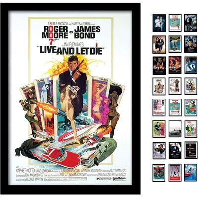 James Bond - Live and Let Die One Sheet - A3 - Print James Bond - Live and Let Die One Sheet - A3 - Print
