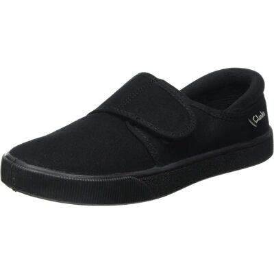 Clarks Hopper Run School Pumps - Child Black UK 2.5 Clarks Hopper Run School Pumps - Child Black UK 2.5