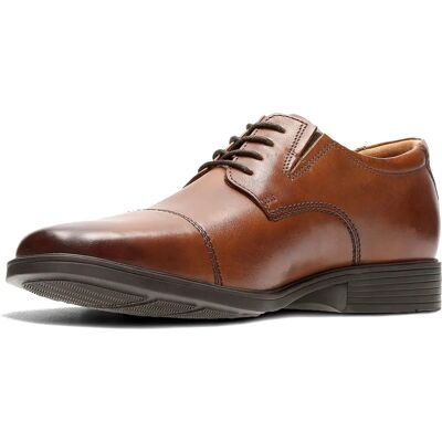 Clarks Tilden Cap - ciemno brązowa skóra Clarks Tilden Cap - ciemno brązowa skóra