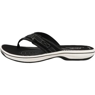 Clarks Ladies Sandals Brinkley Sea - Black Clarks Ladies Sandals Brinkley Sea - Black