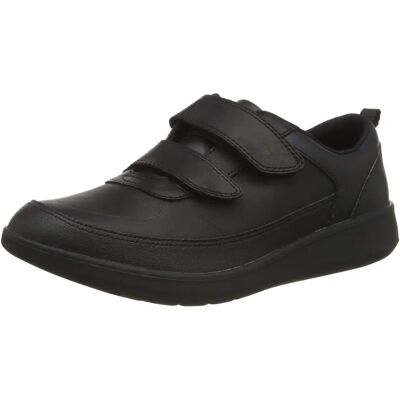 Clarks Youths Leather School Shoes - Black, Size 6, Sporty Fit - School Shoes Clarks Youths Leather School Shoes - Black, Size 6, Sporty Fit - School Shoes