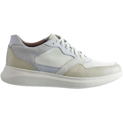 Clarks Un Globe Run Weiße Turnschuhe - Sportschuh Clarks Un Globe Run Weiße Turnschuhe - Sportschuh