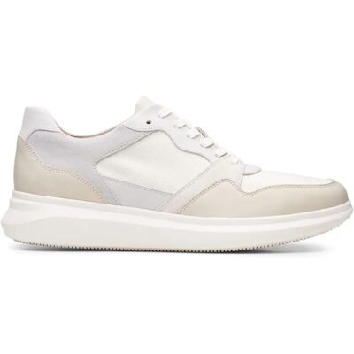 Clarks Un Globe Run White Trainers - Sport & Casual Clarks Un Globe Run White Trainers - Sport & Casual