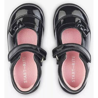 Start-Rite Twizzle Schwarze Lackierte Mädchen Schuhe - Schuhe Start-Rite Twizzle Schwarze Lackierte Mädchen Schuhe - Schuhe