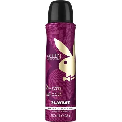 Déodorant spray Playboy Queen of the Game 150 ml pour femmes - Publicité Déodorant spray Playboy Queen of the Game 150 ml pour femmes - Publicité