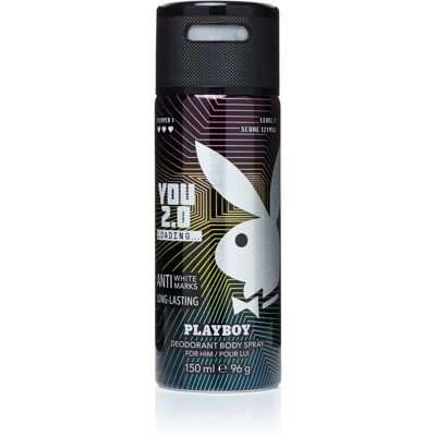 Playboy You 2.0 Loading déodorant avec atomiseur pour homme 150 ml - Publicité Playboy You 2.0 Loading déodorant avec atomiseur pour homme 150 ml - Publicité