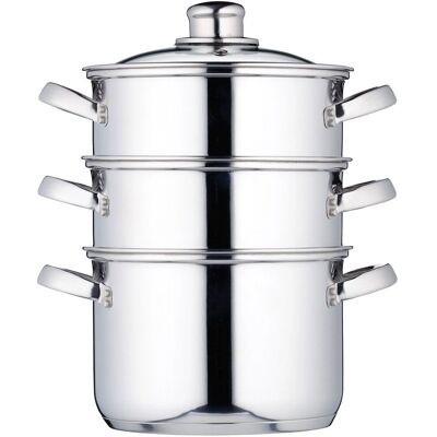 KitchenCraft Stoomkookpan Set - Inductie geschikt - 10 jaar garantie KitchenCraft Stoomkookpan Set - Inductie geschikt - 10 jaar garantie