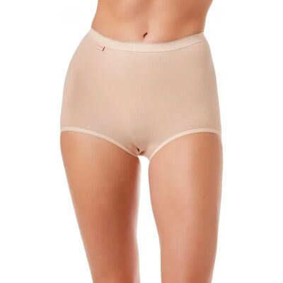Camille Beige Model Maxi Briefs Three Pack - Maxy Briefs Camille Beige Model Maxi Briefs Three Pack - Maxy Briefs