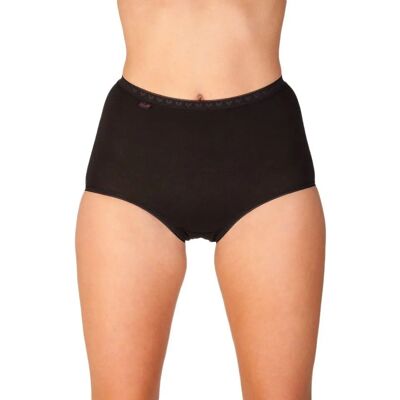 Camille Black Maxi Briefs - 3 Pack - Comfort Fit Camille Black Maxi Briefs - 3 Pack - Comfort Fit