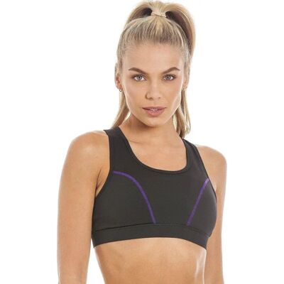 Camille Racerback Sports Bra - Black - Sportswear Camille Racerback Sports Bra - Black - Sportswear