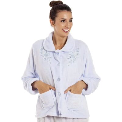 Camille Classic Button Bed Jacket - Bed Jacket Camille Classic Button Bed Jacket - Bed Jacket