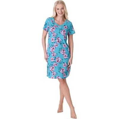 Camille Classic Green Rose Nightdress - Nightwear Camille Classic Green Rose Nightdress - Nightwear