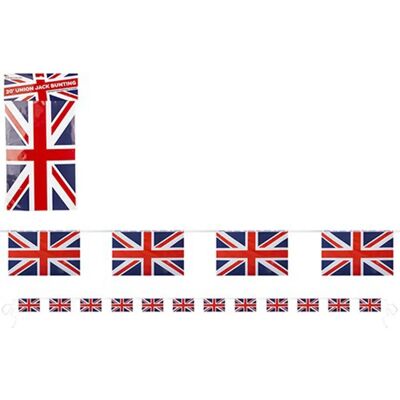 Guirlande Union Jack de 20 pieds pour fête - Publicité Guirlande Union Jack de 20 pieds pour fête - Publicité