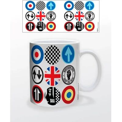Mug en céramique Mod And Ska Icons - Pyramid international - Mug - Publicité Mug en céramique Mod And Ska Icons - Pyramid international - Mug - Publicité