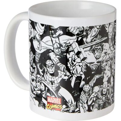 Mug Marvel: personnages rétro - Hole in the Wall - Publicité Mug Marvel: personnages rétro - Hole in the Wall - Publicité