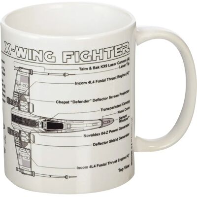 Star Wars X-Wing Fighter Sketch Mug - Multicolore - Publicité Star Wars X-Wing Fighter Sketch Mug - Multicolore - Publicité