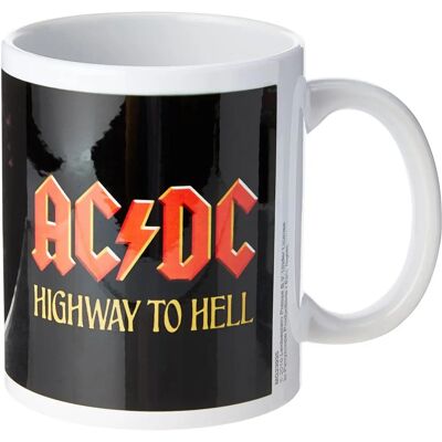 Tasse AC/DC Modèle Highway To Hell - Céramique Blanche - 315ml - Boîte Cadeau - Publicité Tasse AC/DC Modèle Highway To Hell - Céramique Blanche - 315ml - Boîte Cadeau - Publicité