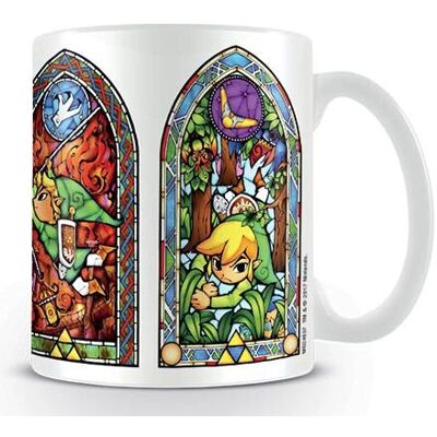 Pyramid Legend of Zelda Kopp Farget Glass - 315ml Fan Gave Pyramid Legend of Zelda Kopp Farget Glass - 315ml Fan Gave